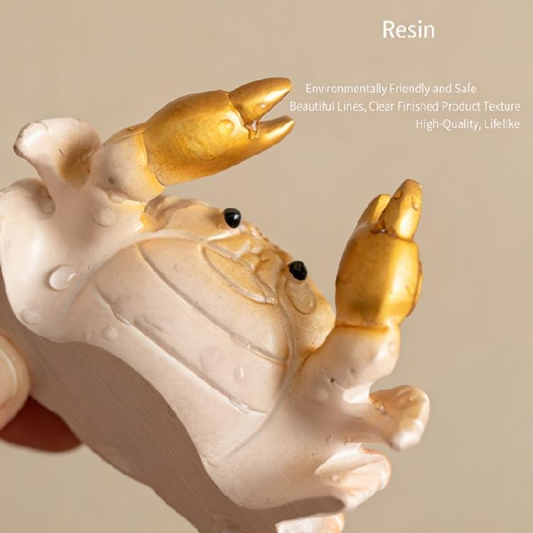 Granchi Unici che Cambiano Colore Pet da Tè Resina Atossica Ornamento in Miniatura Per Styling d'Interni Decorazioni per Cerimonia del Tè