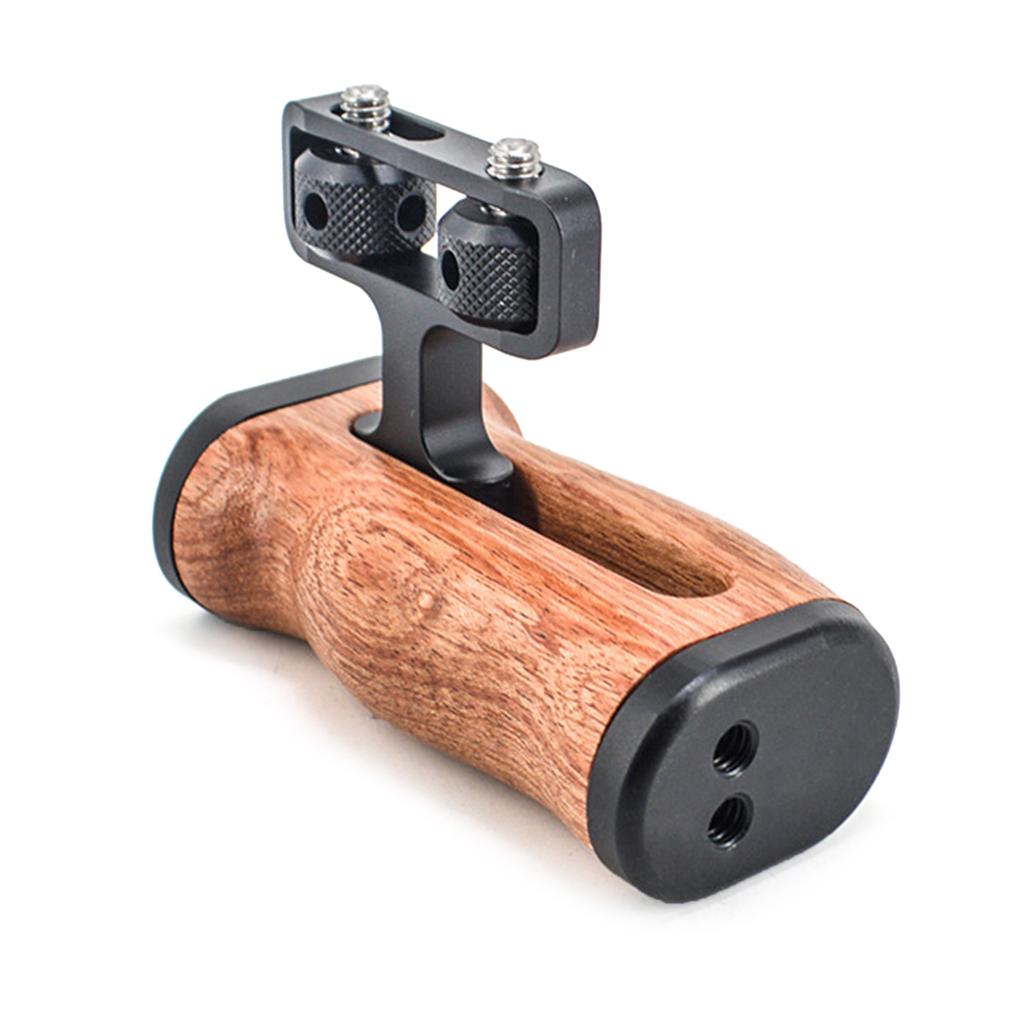 Cușcă pentru cameră Mâner din lemn cu mâner de extensie pentru încălțăminte rece pentru accesorii foto DSLR Suport pentru lumină de umplere