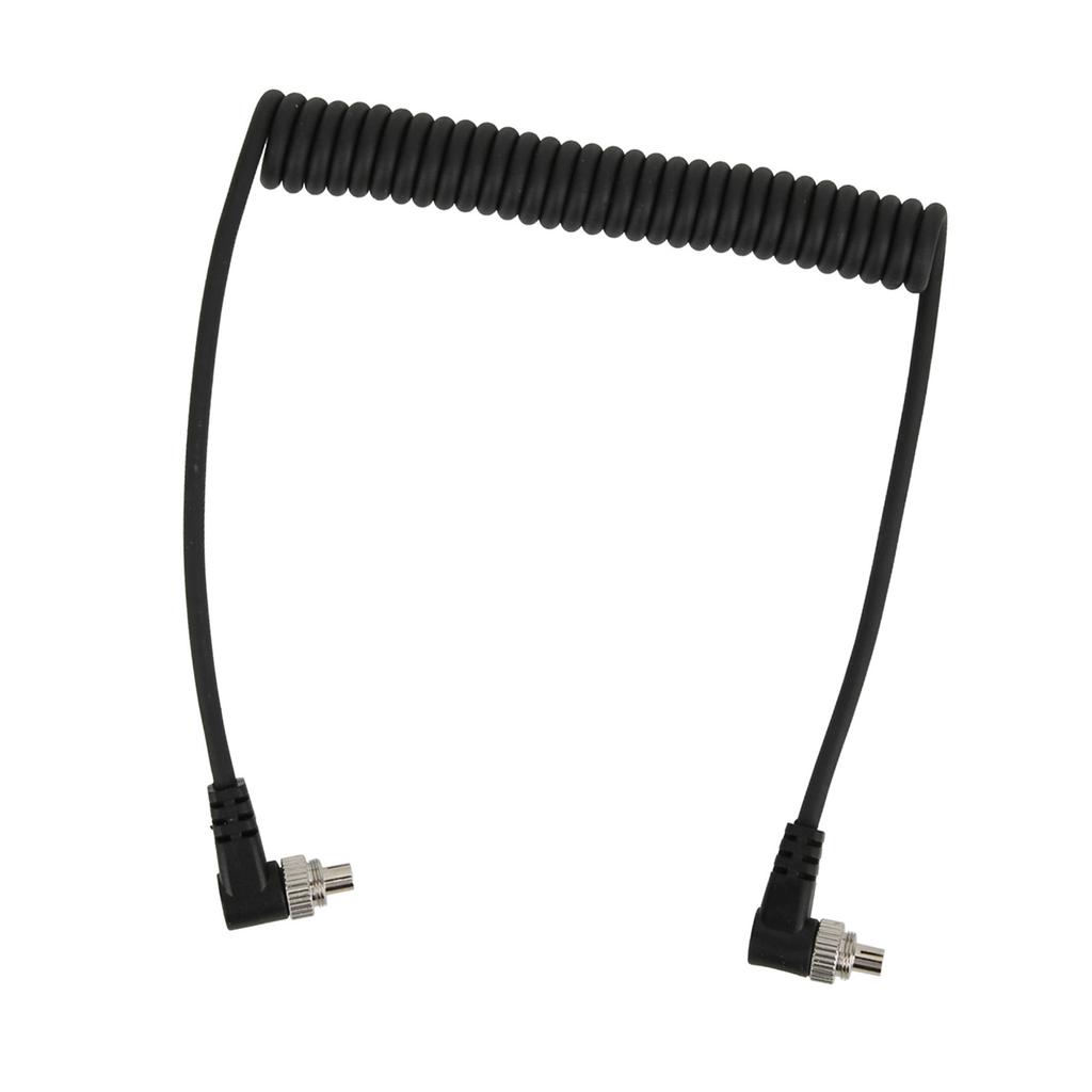 100cm Male to Male Flash PC Sync Cable with Screw Lock for Canon Nikon Camera and Flash Light Connection Cable
