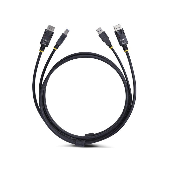 StarTech.Com Cavo KVM DisplayPort E USB 5Gbps 1,8m - 4K 60Hz - Accessori Computer