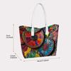 Bohemian Colorful Print Tote Bag Fashion Casual Large Capacity Daily Shoulder Handbag