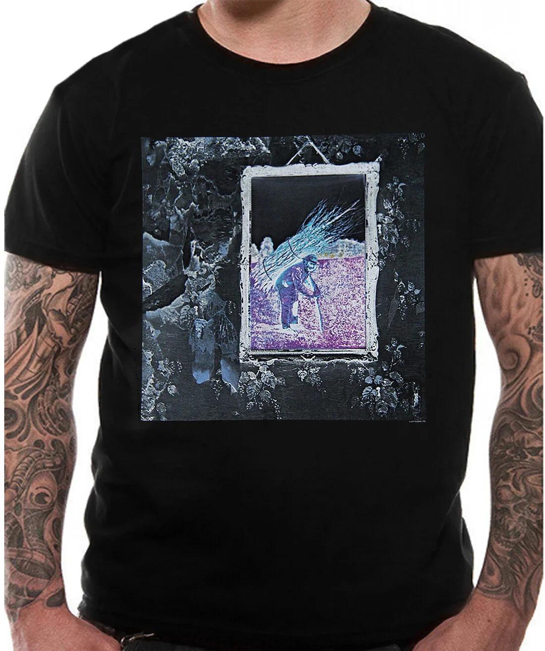 Official Led Zeppelin T Shirt Led Zeppelin IV Inverted Plant Page Small New L