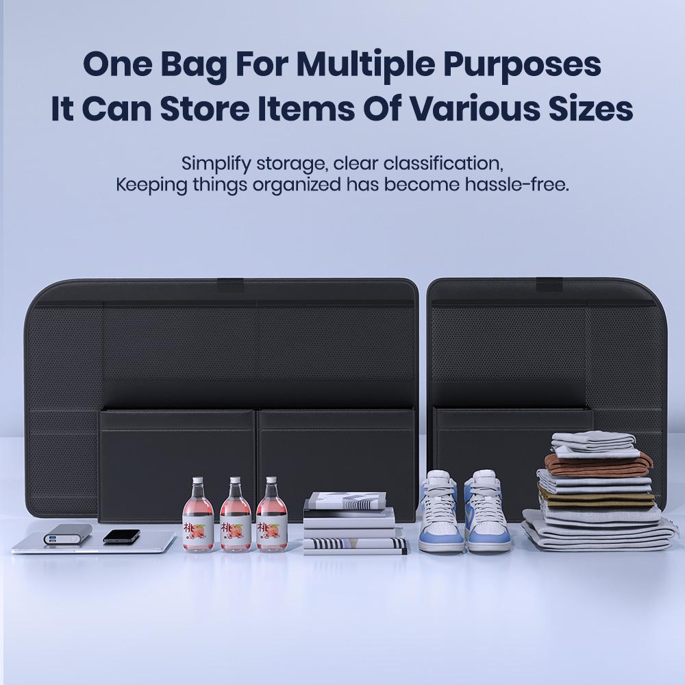 YZ For Tesla 2025-2025 Model Y Trunk Box Storage Bag Car Accessories Trunk Organizer Adjustable Backseat Storage Bag Oxford Net