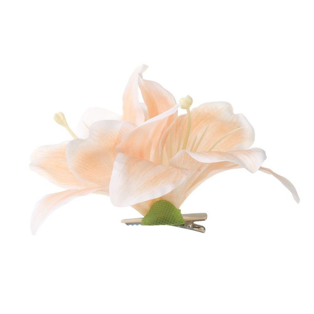 Multicolor Lily Flower Hair Clip Bohemian Style Hawaii Headdress  Fashion Accessory