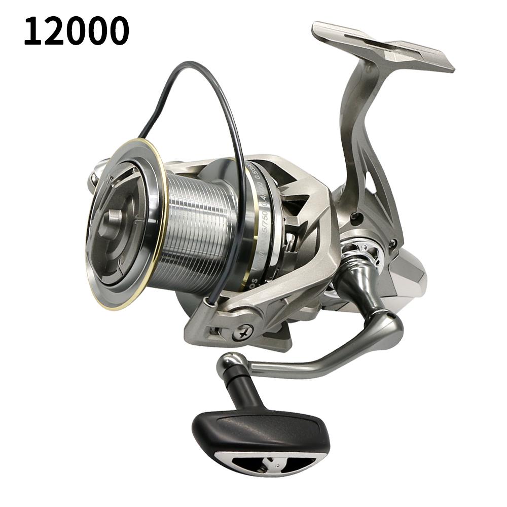 Metal Casting Long-range Casting Reel Large-fish Anchor Reel Spinning Reel Bearing Spinning Fishing Reel 25KG Powerful Reel Saltwater Fresh Water Drag