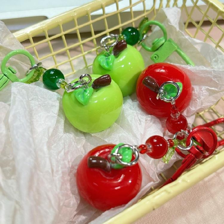 Sturdy Apples Keychain In Red And Green For Key Organization And Gifts