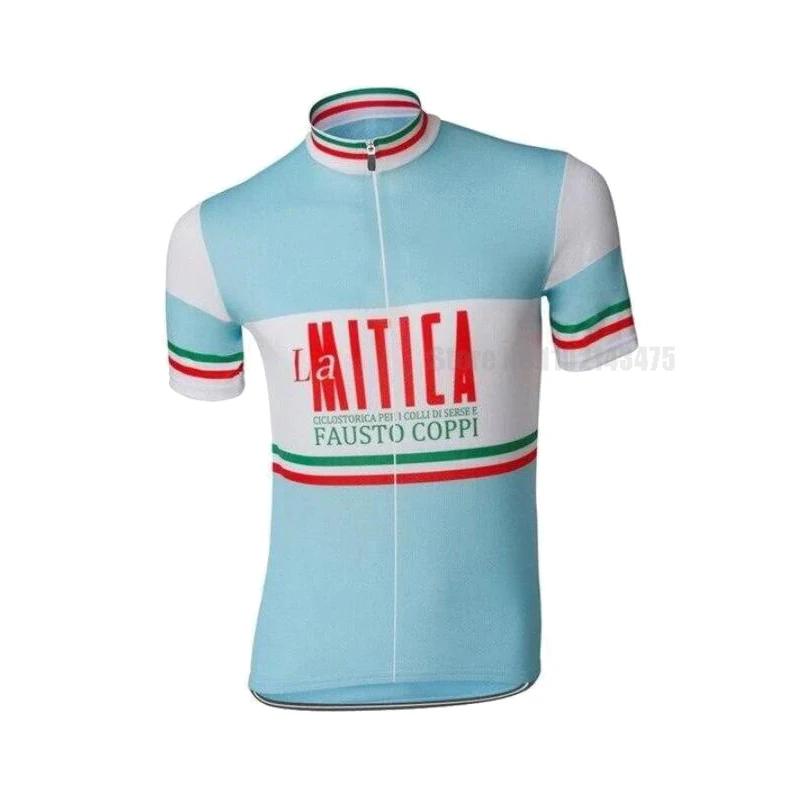 El Mítico Fausto Coppi Conjunto de Maillot de Ciclismo Retro Transpirable Maillot de Bicicleta Maillot Ciclismo Hombre 2026 Verano Conjunto de Traje de Ciclismo Transpirable