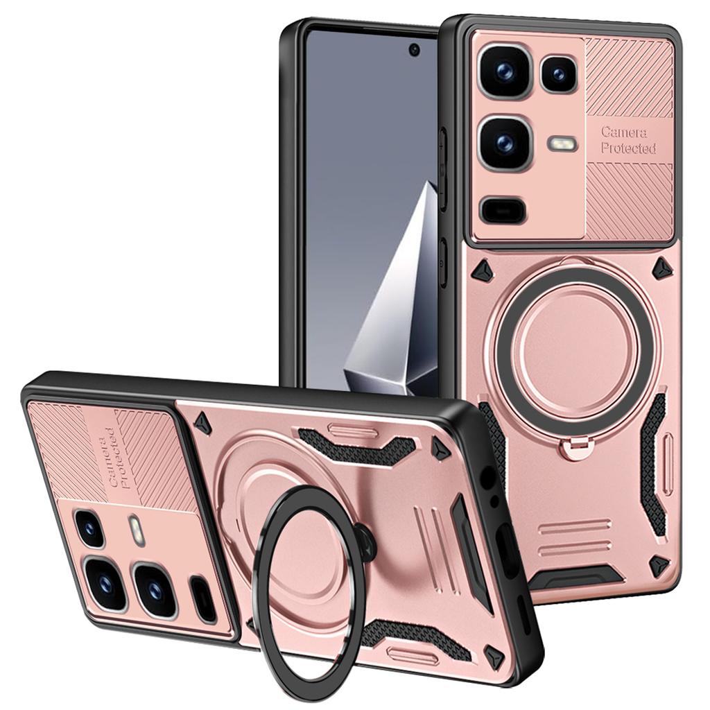 Magnetic Case For Infinix Note 50 4G / Note 50 Pro 4G Shockproof TPU + PC Phone Back Cover with Kickstand