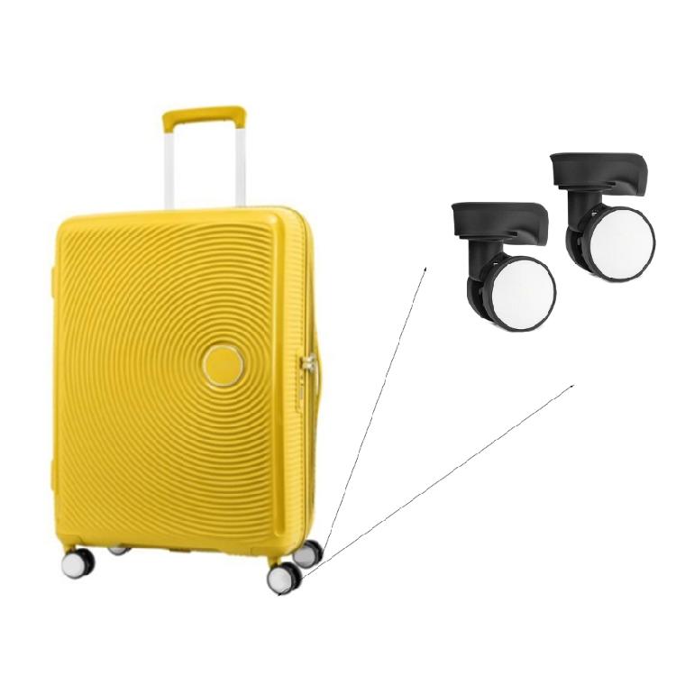 1 Pair Trolley Case Wheels Replacement Luggage Swivels Accessories for Travel