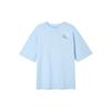 Women'ss Retro Hand-Drawn Drop Shoulder T-Shirt Blue (Unisex) T-Shirts DX6150 441