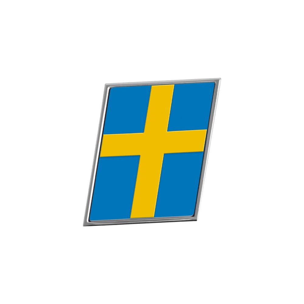 Rear Badge Sticker, Swedish Flag, Luggage Sticker, Metal Car Sticker for VOLVO S90 XC90 V90 EM90 XC70 S80 S40 XC60 S60 V60 XC40 T6