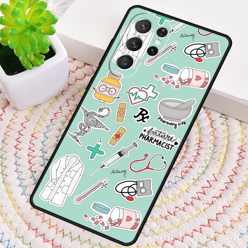 Medicine Nurse Doctor Dentist Silicone Phone Case For Samsung Galaxy note 10 pro S26 S25 S24 S23 S22 S21 Plus Ultra Capa Cover