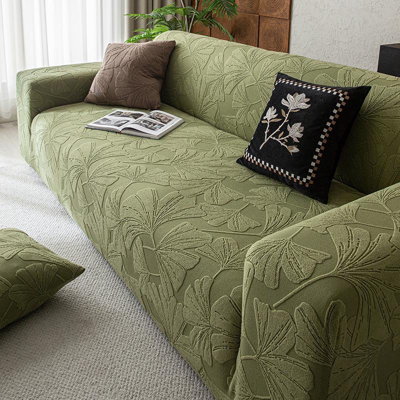 2025 New Light Luxury Jacquard Velvet Sofa Cover, Non-Slip, All-Season, Full Wrap.