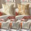 Fashion Retro French Courtstyle Floral Motif Cushion Cover Pillowcase Short Plush Invisible Zipper Room Sofa Cushion Cover