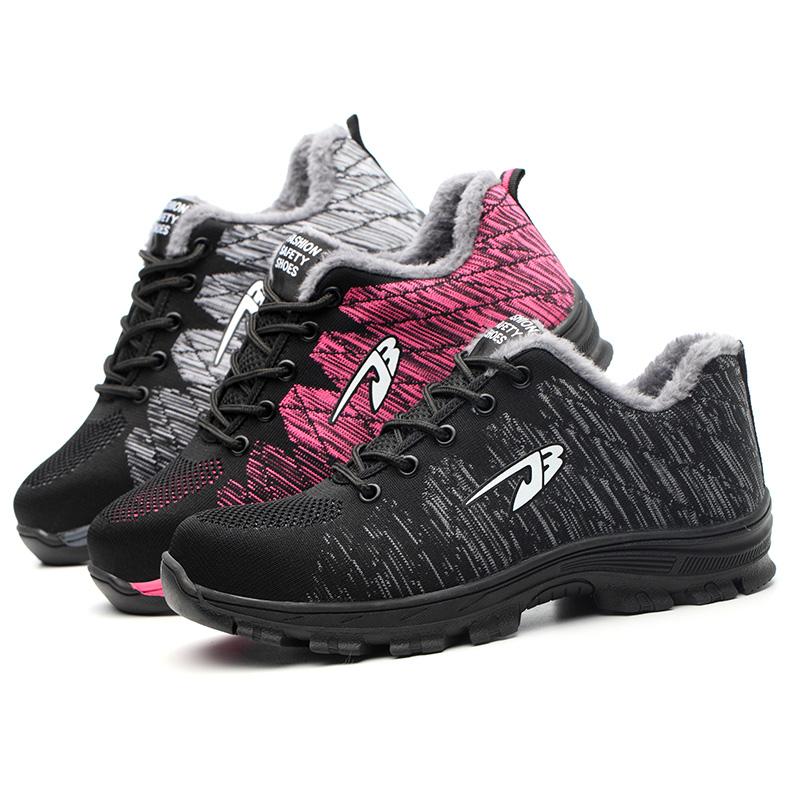 Custom Non-slip Rubber Sole Highquality Industrial Safety Work Shoes Steel Toe Protective Sneakers Women Safety Shoes