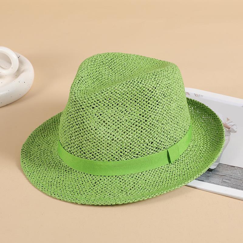 New handmade hook hollow needle jazz hat vacation travel spring and summer sunshade sunscreen top hat sun hat