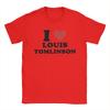 Men TShirts I love Louis Tomlinson Novelty Pure Cotton Tee Shirt Short Sleeve  T Shirt O Neck Clothing Birthday Gift