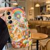 Phone Case: 2D flat, suitable for Samsung Galaxy A34 A35 M05 M06 S20 S22 S21 FE Plus 5G protective case, candy gingerbread house, perfect Christmas an