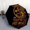 Cobra Kai Fashionable Automatic Opening/Closing Folding Umbrella. Portable and Foldable, Ideal for Gift, Travel, and Daily Use.