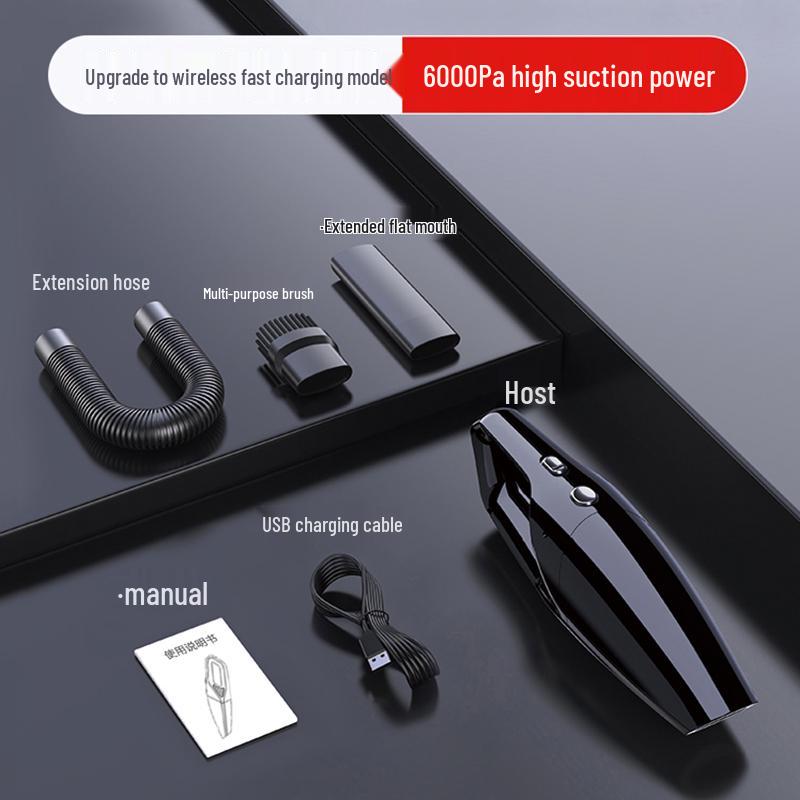 Wireless Handheld Car & Home Vacuum Cleaner: Powerful Suction for Small Vehicles & Dual-Use Interiors