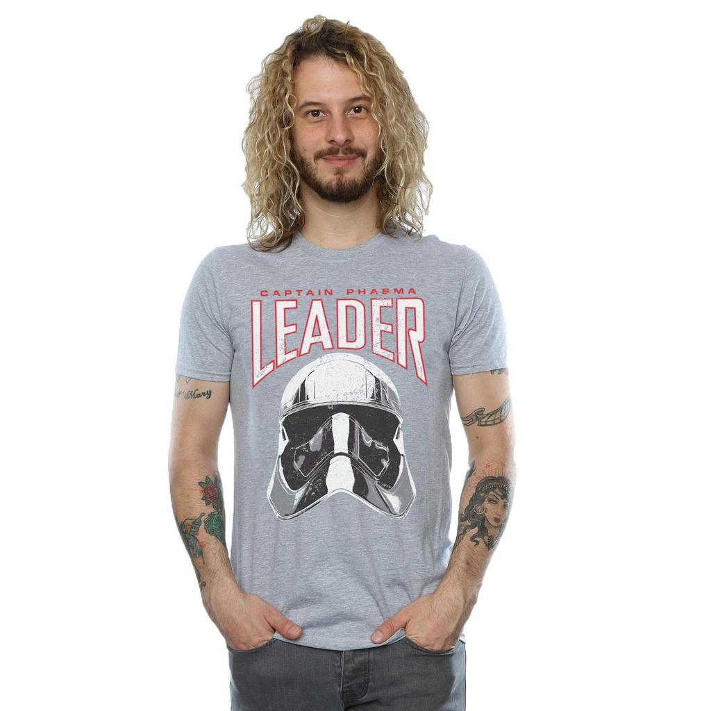 Star Wars Mens The Last Jedi Leader Helmet T-Shirt