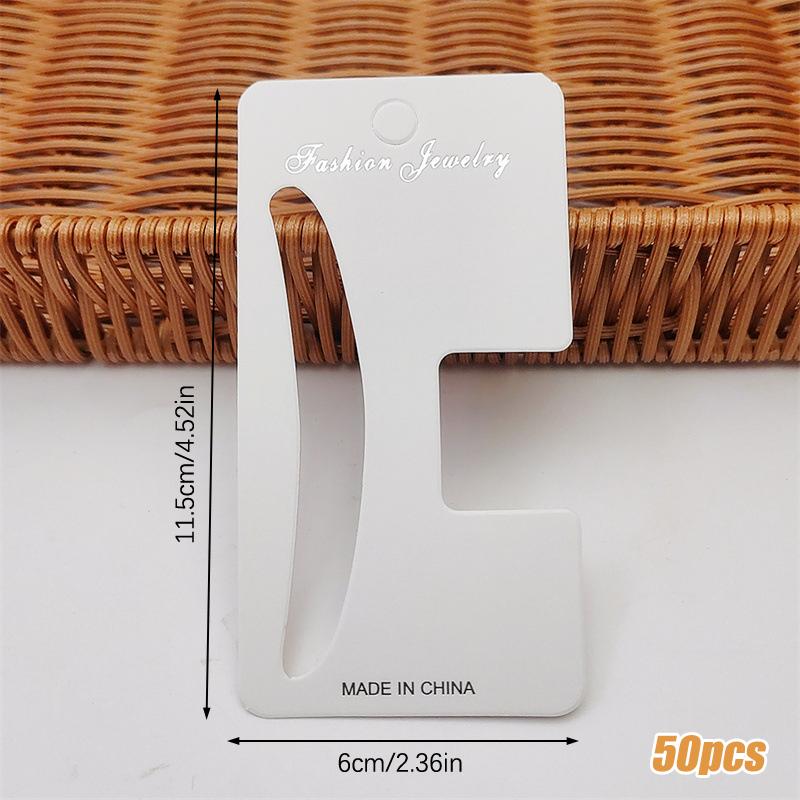 

50 шт. демонстрационных карточек для зажима для волос бумажная карточка головной убор карточка бирка 2