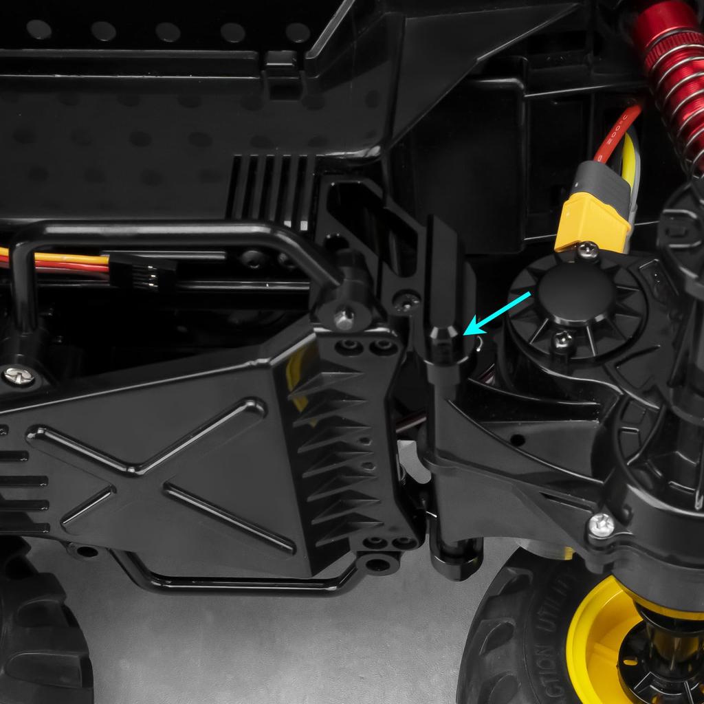 RCMAZO RC Aluminum Rear Axle Holder Suspension Mount Hanger (with Built-in Spring) for Tamiya RC 57409 58347 Lunchbox Chassis Replacement Upgrade