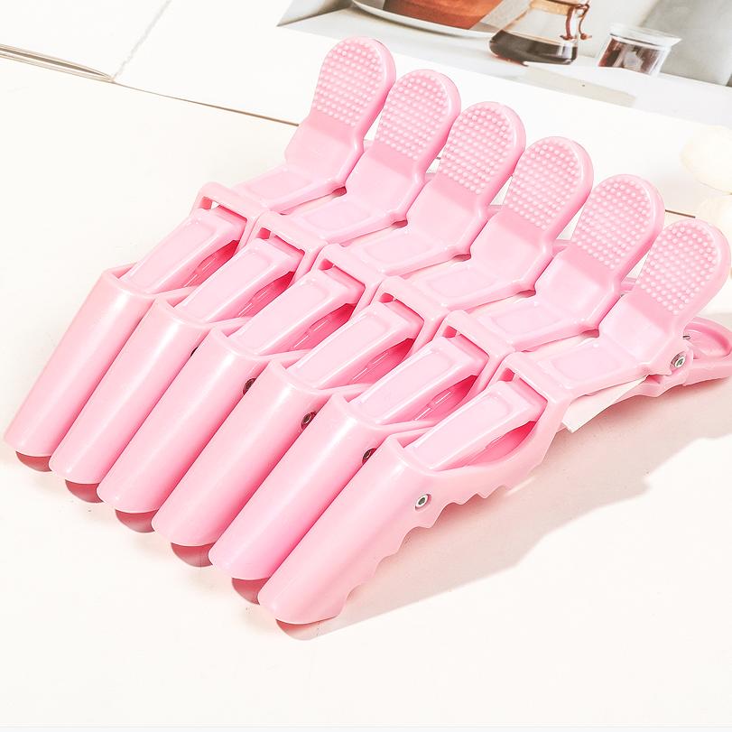6pcs crocodile hair clip design claw shaped hair clip salon hair clip hair accessories makeup clip Special for real hair wigs