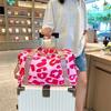 Large Capacity Gym Bag Leopard Print Shoulder Bag Spacious Handbag  Fitness Sports