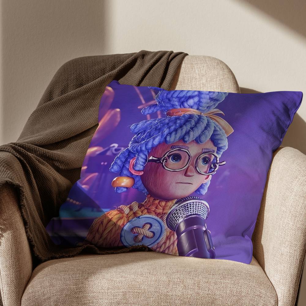 game It Takes Two Pillow Case Square DoubleSided Printing Short Plush Sofa Cushion Cover Bedroom Bedside Pillow