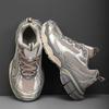 Fashion Lace-up Demi-season Women's Fuchsia Shoes Running Ladies Sneakers Luxury Grey Boots Women Sports Beskets Collection Tensi
