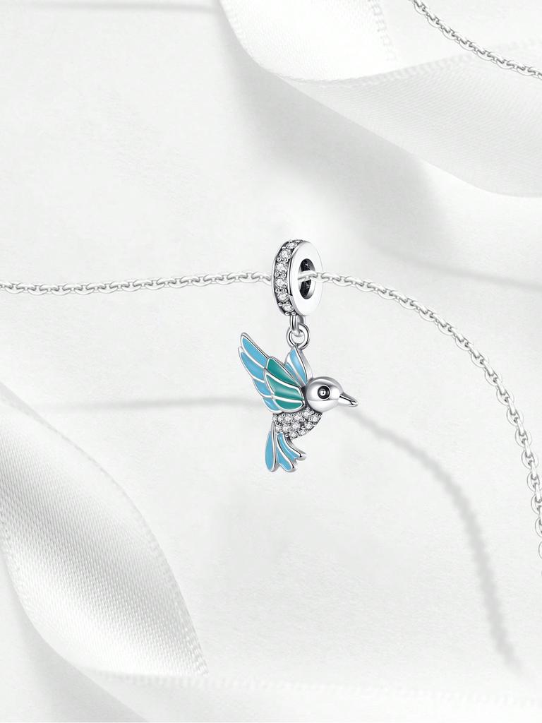 Charms Plata Colorful Birds Peacocks Butterfly Bead Copper Plated Fit Copperoriginal Bracelet For Jewelry Making Diy Charm