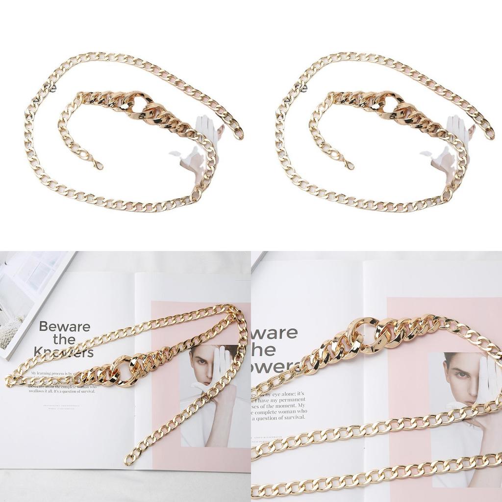 Metal Chain Waist Belt For Women Trendy Adjustable Accessory For Casual And Formal Wear