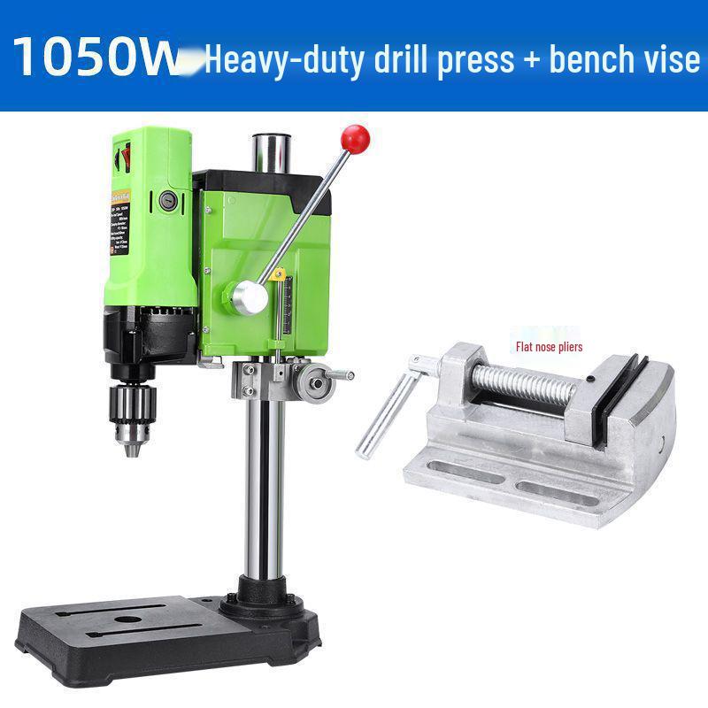 High-Precision Miniature Bench Drill: Industrial-Grade Small Drill Press for Woodworking and Household Use