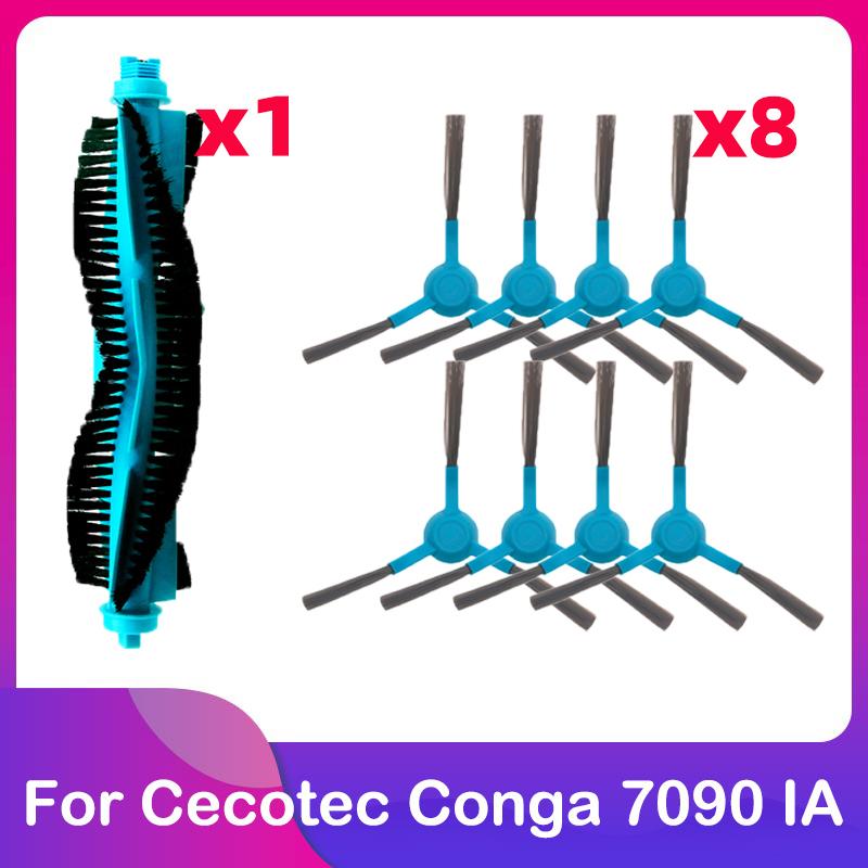 Fit For Cecotec Conga 7090 IA Robot Vacuum Cleaner Replacement Spare Part Accessories Main Brush Roller Side Brush Mop Cloth Rag