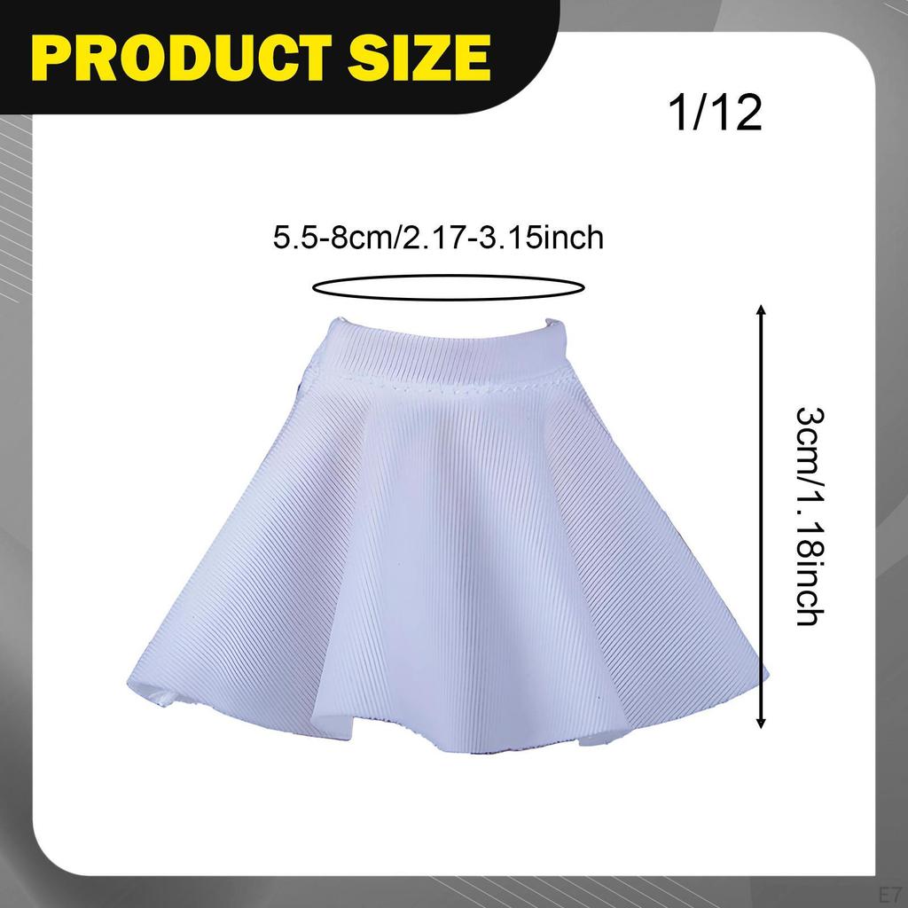 1/12 Action Figure Clothes Dress Up Skirt Fashion Miniature Clothing Doll Costume for 6" Female