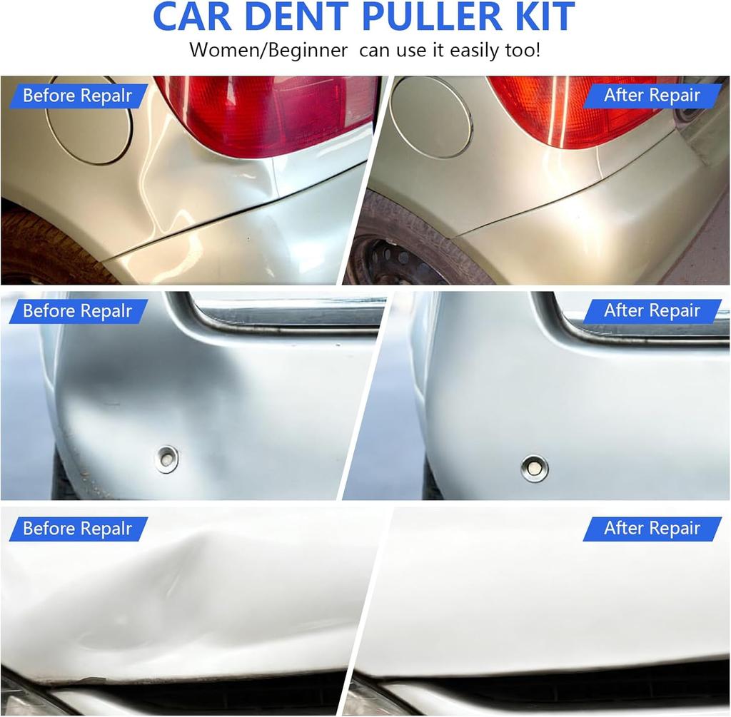 50 Stück Ausbeulwerkzeug-Set, Verstellbares Auto-Dellenentferner-Werkzeug für Hagelschäden-Reparatur