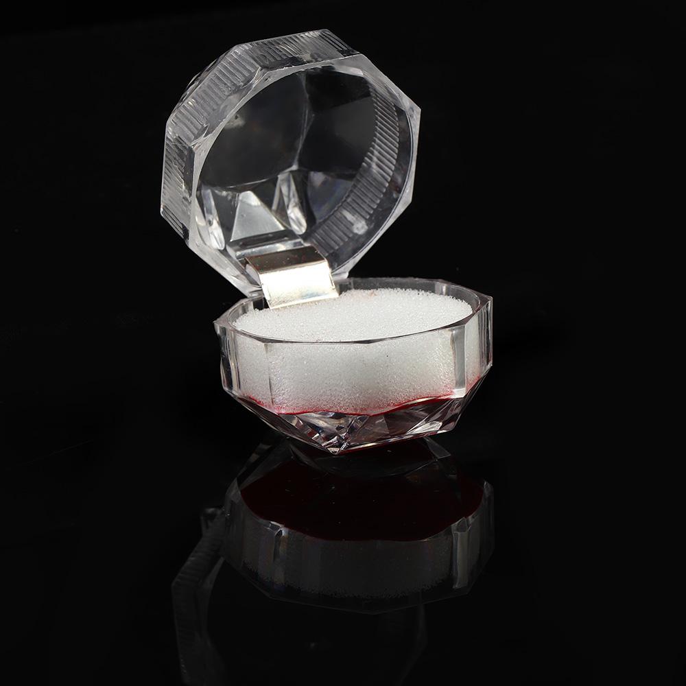 Schöne Klare Kristall Schöne Heiße Organizer Vitrine Schmuckschatulle Ohrringe Brosche Aufbewahrung