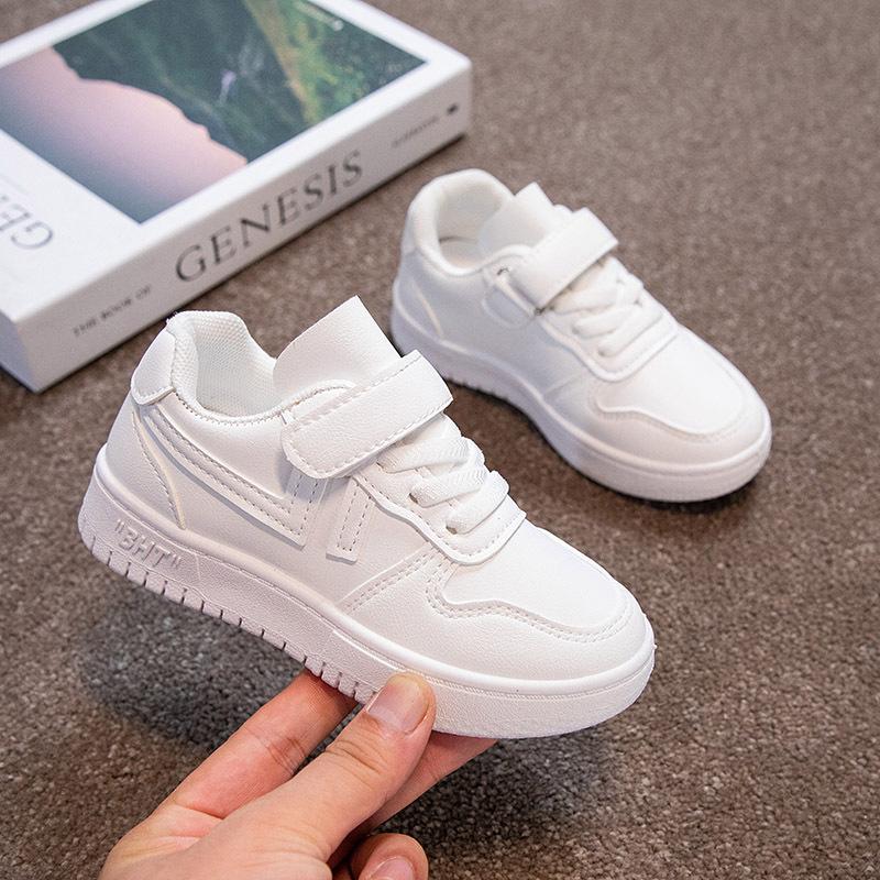 Performance classmates children's little white shoes boys' shoes 2025 spring and autumn new student girls white sports shoes