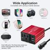 150W Car Inverter DC 12V to AC 110V US Version Auto Power Inverter USB 1A  2.1A Fast Charging Charger For Car Power Adapter