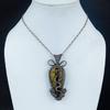 Bumble Bee Jasper Jewelry, 999 Copper Wire Wrapped Gemstone Pendant, Handmade Pendant, For Memorial Day