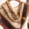 Neues Muster bedruckter Seidenschal Damen Europäischer und Amerikanischer Stil Eleganter und vielseitiger dekorativer Schal Professionelles Zubehör Schal