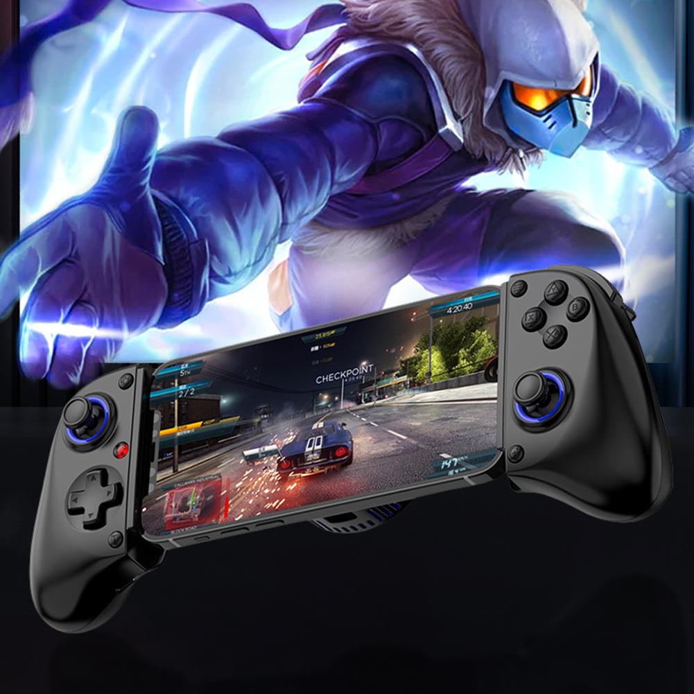 D11S Mobile Phone Gamepad with Cooling Fan/Programmable Back Buttons BT 5.2 Extendable Gaming Controller for Android/SWITCH/IOS