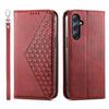 Applicable to Huawei URA 80ULTRA rhombus calf pattern leather case Honor 600Pro clamshell business suction case