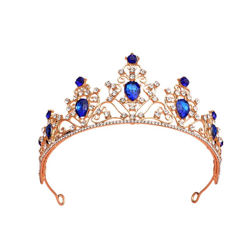 Bridal Tiara Crown Wedding Dress Hair Accessories Stage Host Welcome Baroque Queen Birthday Jewelry Women