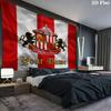Sunderland A.F Custom Name Wall Tapestry Aesthetic Wall Hanging Printed Fabric Blanket Decorative Tapestries for Bedroom Living Room Home Decor