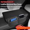 Car Armrest Cover Console Pad Cushion With Storage Pockets, Elbow Rest Protector Box Heightening Pad For Auto Center Consol G5D1
