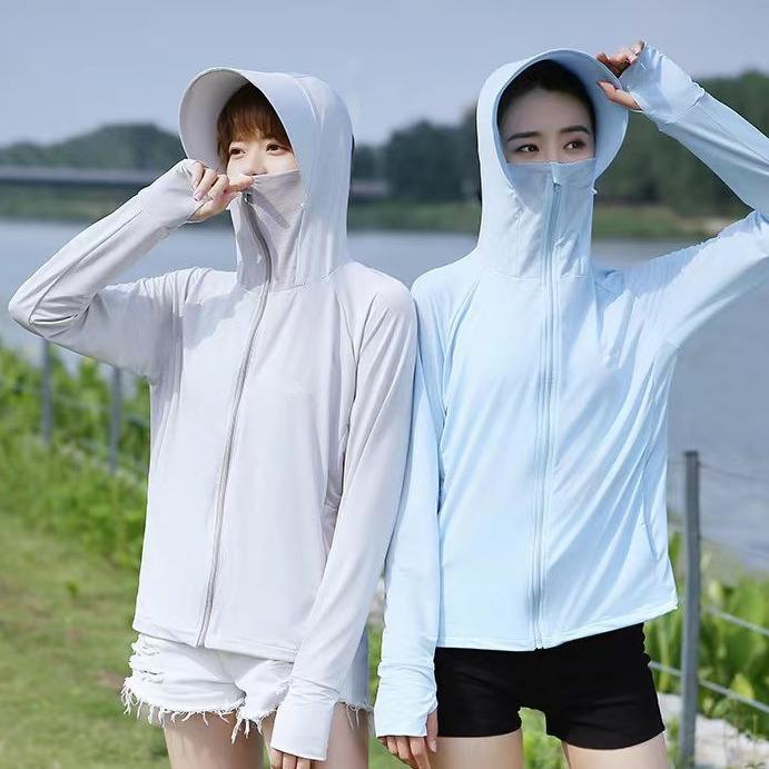 Little Rabbit Generation Sunscreen Clothing Women's Spring Solid Color UV Protection Hooded Jacket Sunscreen Ice Silk Sunscreen Clothing