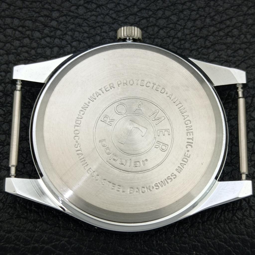 HAND-WINDING SWISS MENS REFURBISHED VINTAGE WHITE COLOR DIAL WATCH a707164-1