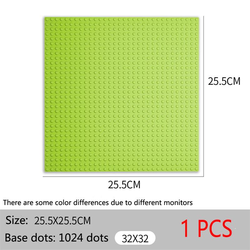 Non-Toxic Baseplate 32X32 16X32 Dots Classic Brick Plate Building Blocks Diy Constructor Parts Baseplates Compatible Brands City Friends